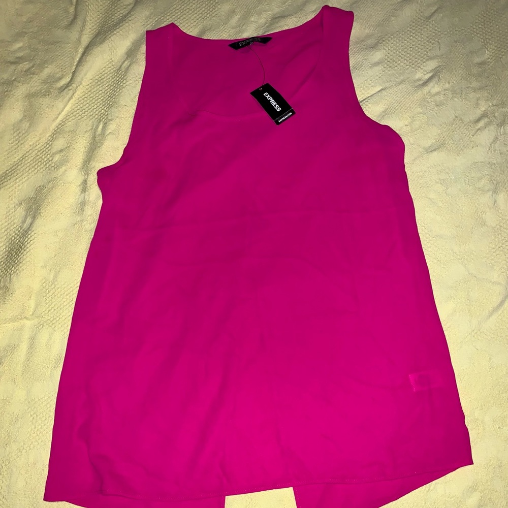 Express Women's Split Back Tank Top Shirt --- Size Small --- NEW WITH TAGS